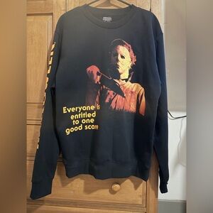 Black Halloween Graphic Sweater
